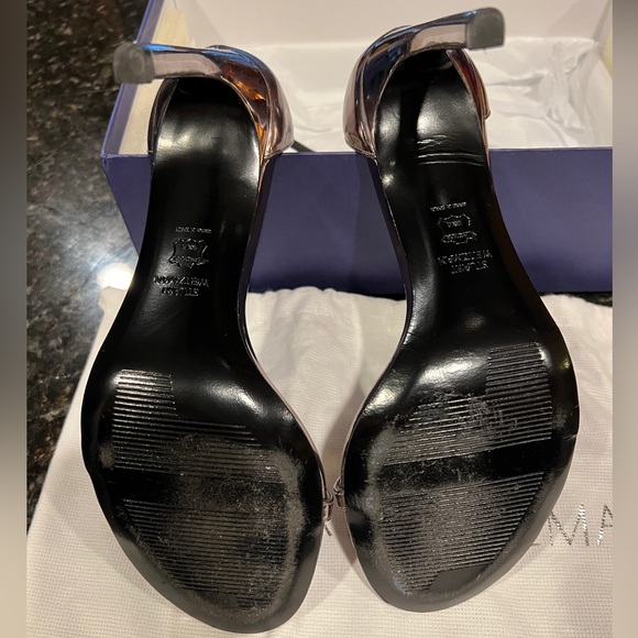 Stuart Weitzman Nudistsong Pewter Glass 9M - Picture 6 of 7